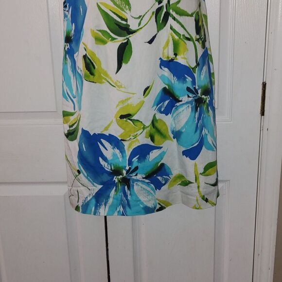 Chetta B sleeveless floral print dress Sz 14 - Picture 2 of 5